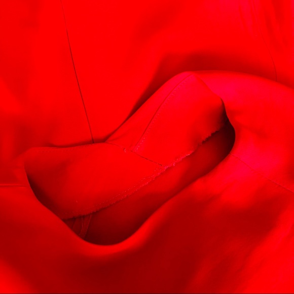 Moschino Vintage red draped front sheath dress - Picture 4 of 6